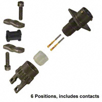 Amphenol Industrial Operations - MS3120F-10-6S - CONN RECEPT 6POS W/SOCKET CRIMP