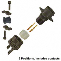 Amphenol Industrial Operations - MS3120F-12-3P - CONN RECEPT 3POS W/PINS CRIMP