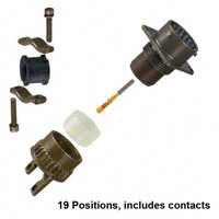 Amphenol Industrial Operations - MS3120F-14-19S - CONN RECEPT 19POS W/SOCKT CRIMP