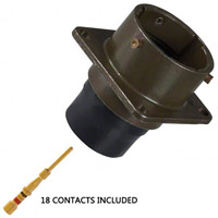 Amphenol Industrial Operations - MS3122E14-18P - CONN RECEPT 18POS W/PINS CRIMP