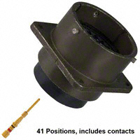 Amphenol Industrial Operations - MS3122E-20-41P - CONN RECEPT 41POS W/PINS CRIMP