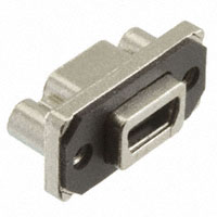 Amphenol Commercial Products - MUSBB15104 - RUGGED RCPT USB MINI B RA