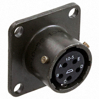 Amphenol Industrial Operations - PT02A-10-5S - CONN RCPT 5 POS BOX MNT W/SCKT