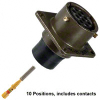 Amphenol Industrial Operations - PT02SE-12-10S - CONN RECEPT 10POS W/SOCKET CRIMP