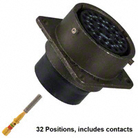 Amphenol Industrial Operations - PT02SE-18-32S - CONN RECEPT 32POS W/SOCKET CRIMP