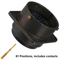 Amphenol Industrial Operations - PT02SE-24-61P(025) - CONN RECEPT 61POS W/PINS CRIMP