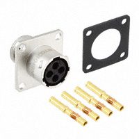 Amphenol Sine Systems Corp - RT00104SNH-K - CONN RCPT 4POS WALL MT SKTS KIT