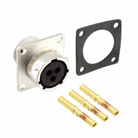 Amphenol Sine Systems Corp - RT00123SNH-K - CONN RCPT 3POS WALL MT SKTS KIT