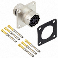 Amphenol Sine Systems Corp - RT0W0106SNH-K - CONN RCPT 6POS WALL MT SKT KIT