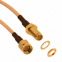 Amphenol RF Division - 135110-03-06.00 - CBL SMA STR PLUG-JACK RG316 6"