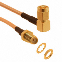 Amphenol RF Division - 135111-03-06.00 - CBL SMA R/A PLUG-JACK RG316 6"