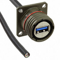 Amphenol PCD - USB3FTV2SA03GOPEN - RECEPTACLE POTTED W/ A CODED 0.3