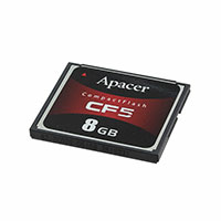 Apacer Memory America - AP-CF008GL9FS-NR - MEMORY CARD COMPACTFLASH 8GB MLC