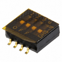 APEM Inc. - DHS4S - SWITCH SLIDE DIP SPST 100MA 6V
