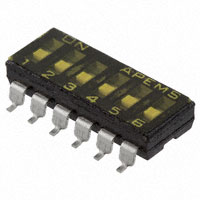 APEM Inc. - DMR06TTR - SWITCH SLIDE DIP SPST 25MA 24V