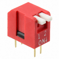 APEM Inc. - DPL02T - SWITCH PIANO DIP SPST 50MA 24V