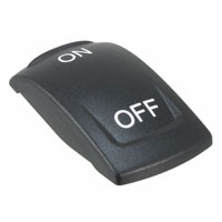 APEM Inc. - KRR12N01XX02 - CAP ROCKER RECTANGULAR BLACK