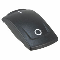 APEM Inc. - KRR12N04XX03 - CAP ROCKER RECTANGULAR BLACK