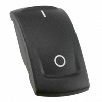 APEM Inc. - KRR22N04XX03 - CAP ROCKER RECTANGULAR BLACK