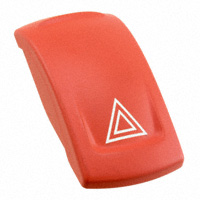 APEM Inc. - KRR26NXXXX13 - CAP ROCKER RECTANGULAR RED