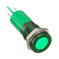 APEM Inc. - Q14F1AGXXHG24E - INDICATOR 24V 14MM FLUSH GREEN