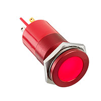 APEM Inc. - Q22F1ARXXSR110E - INDICATOR 110V 22MM FLUSH RED