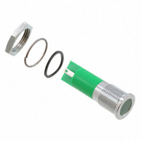 APEM Inc. - Q14F1CXXG12E - INDICATOR 12V 14MM FLUSH GREEN