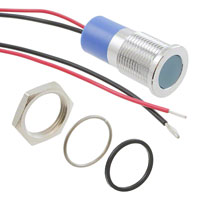 APEM Inc. - Q14F3CXXB12E - LED PM INDICATOR FLUSH BLUE