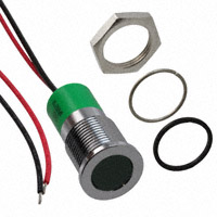 APEM Inc. - Q14F3CXXG12E - LED PM INDICATOR FLUSH GREEN