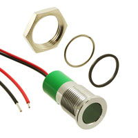APEM Inc. - Q14F3CXXG24E - LED PM INDICATOR FLUSH GREEN