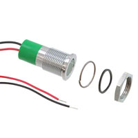 APEM Inc. - Q14F3CXXHG110E - LED PM IND FLUSH 110VGREEN