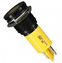 APEM Inc. - Q16F1BXXY24E - INDICATOR 24V 16MM FLUSH YELLOW