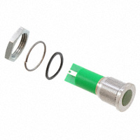 APEM Inc. - Q16F1CXXG24E - INDICATOR 24V 16MM FLUSH GREEN