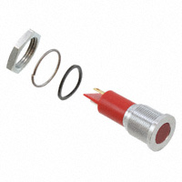 APEM Inc. - Q16F1CXXR12E - INDICATOR 12V 16MM FLUSH RED