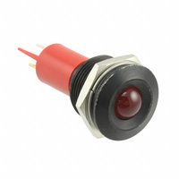 APEM Inc. - Q19P1BXXR12E - INDICATOR 12V 19MM PROMINENT RED