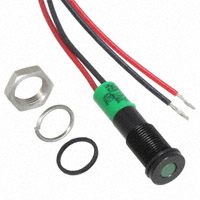 APEM Inc. - Q6F3BXXG12E - LED PM INDICATOR FLUSH GRN