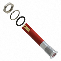 APEM Inc. - Q8F1CXXR12E - INDICATOR 12V 8MM FLUSH RED