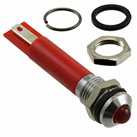 APEM Inc. - Q8P1CXXHR02E - 8MM PRMNT CHRM HYPR RED 2VDC