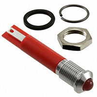 APEM Inc. - Q8P1CXXHR24E - 8MM PRMNT CHRM HYPR RED 24VDC