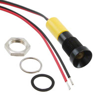 APEM Inc. - Q8R3BXXHY110E - LED PMI RECESSED 110VAC YELLOW