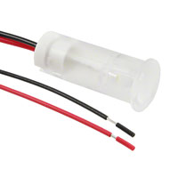 APEM Inc. - QS103XXW24 - INDICATOR 10MM FIXED WH 24V WIRE