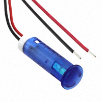 APEM Inc. - QS83XXB12 - INDICATOR 8MM FIXED BLU 12V WIRE