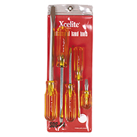 Apex Tool Group - SDS44 - SCREWDRIVER SET SLOT W/POUCH 5PC