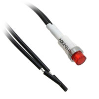 Bulgin - LE2951WL5R - LED PNL MNT 125/250V RED