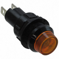 Bulgin - LH3827A - LAMP INCAN PNL MNT T3 1/4 AMBER