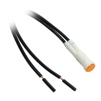 Bulgin - NL2950WL2A - LAMP NEON PNL MNT 125V AMBER