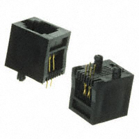 Assmann WSW Components - A-2014-0-4-N-T-R - CONN MOD JACK 6P4C VERT UNSHLD