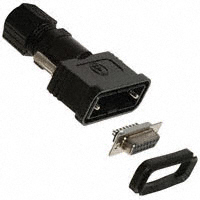 Assmann WSW Components - A-DF15-HOOD-WP - CONN D-SUB RCPT 15P STR SLDR CUP