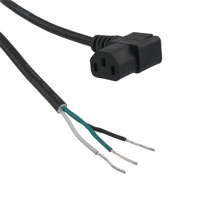 Assmann WSW Components - AK500-RA-6-1 - CORD SVT 18AWG 3COND 1M BLACK