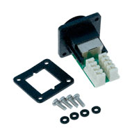 Assmann WSW Components - A-RJ45KS - CONN JACK RJ45 SHIELD CAT5E BLK